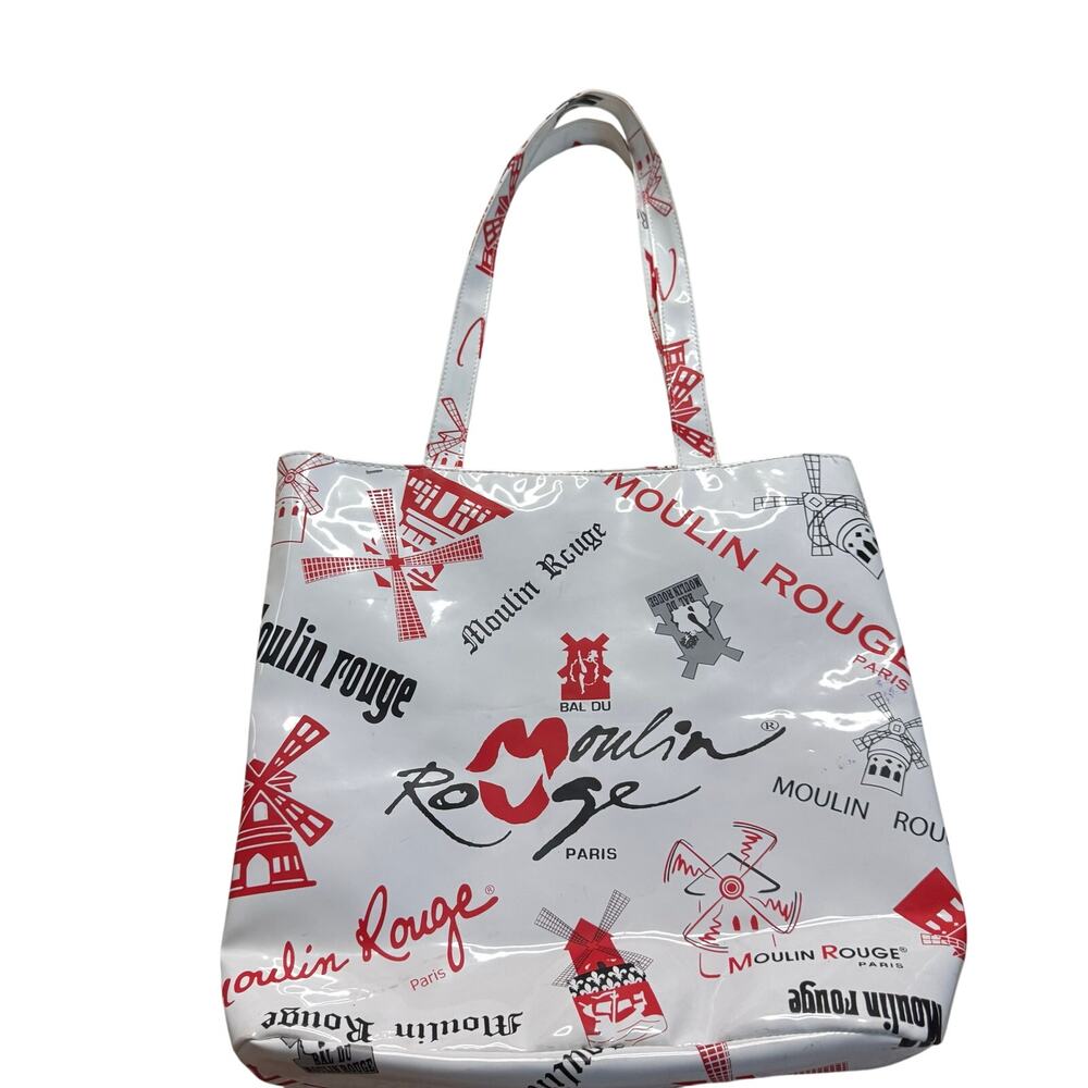 Moulin Rouge Paris Tote Bag – Souvenir Cabaret Logo Print Shopper